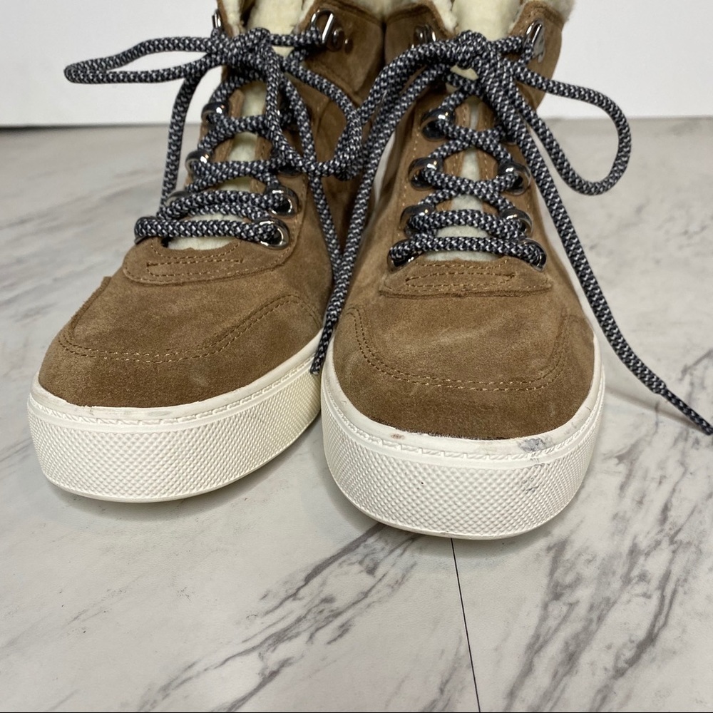Marc Fisher Summa Faux Fur High Top Sneaker 6 1/2 - Picture 11 of 13